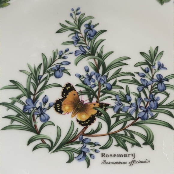Royal Worcester Worcester Herbs Cake Plate Fine Bone China Great Condition 1990 - Picture 2 of 9